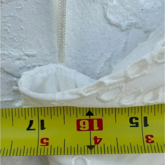 Zara Womens Bloggers Favorite Embroidered Asymmetrical Dress White Size Small - Picture 4 of 10